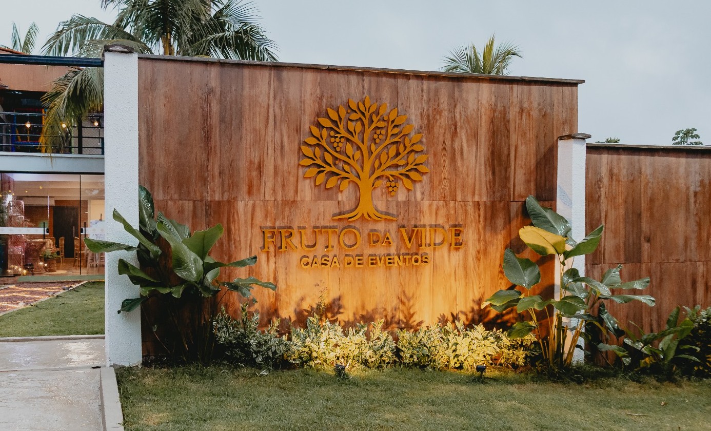 Fachada da Fruto da Vide Casa de Eventos